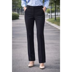 Halogen Women's Black Straight Leg Dress Pants Polyester Size 8